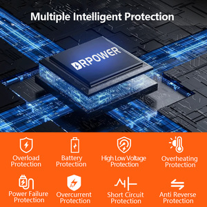 Drpower 6200W lai năng lượng mặt trời biến tần 100A MPPT năng lượng mặt trời sạc điều khiển 48V pin để 230VAC Max <span class=keywords><strong>PV</strong></span> 500V hỗ trợ Wifi - Product Image 3