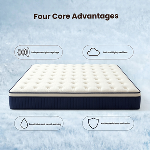 King Size Foam Mattress Cooling Gel <b>Memory</b> Foam Hybrid Pocket Spring Breathable Orthopedic Compressed Mattress in <b>Box</b> Bed - Product Image 4