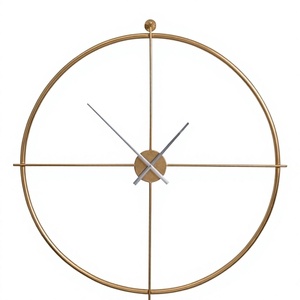 Horloge murale rectangulaire moderne en métal noir, mouvement mécanique silencieux, affichage à aiguilles, design minimaliste, sonnerie horaire, mariage M F - Product Image 1