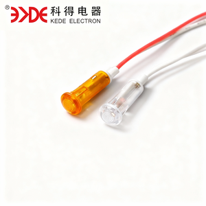 Luz Indicadora K63 <span class=keywords><strong>T150</strong></span>, 9 mm de Diámetro con Cables de Silicona de 300 mm, Equipo Económico - Product Image 1