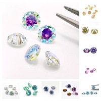 Moissanite en gros 0,1-5 carats, pierres de moissanite colorées rose, violet, vert, jaune, bleu, 3-11 mm