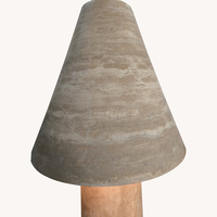 Haute qualité travertin marbre pierre salon lampadaire moderne nordique LED coin lampadaire