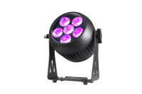 6 projecteurs LED Par sans fil RGBWA UV 6-en-1 de 20W, étanches, avec 1 boîtier de charge 12000mAh, pour mariages