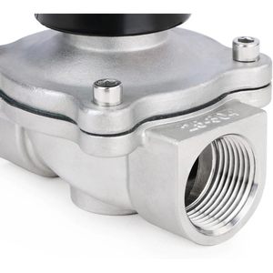 États-Unis Vanne solénoïde électrique en acier inoxydable massif de 1 pouce, 110 V CA, normalement fermée pour l'eau et l'air - Product Image 5