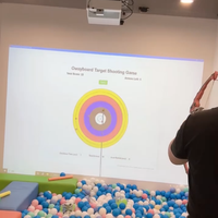 Jeu de tir à l'arc 3D Ar, jeu de tir à l'arc virtuel numérique, simulateur de tir à l'arc, tir en intérieur, expérience de jeu de projection interactive