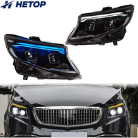 Phares HETOP Vito W447 2016-2023 Classe V V260, phares LED améliorés, nouveaux phares à lentille DRL, phares avant modifiés pour Benz