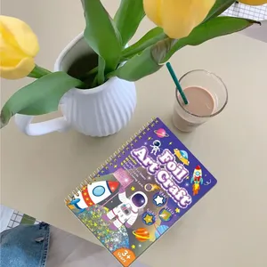 สมุดงานศิลปะฟอยล์ลายฮาโลวีน จูมอน แองเจิล พร้อมแผ่นฟอยล์ 80 แผ่น และการ์ด 16 ใบ สำหรับเด็กอายุ 3 ปีขึ้นไป T-45 - Product Image 4