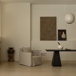 Fauteuil simple en tissu de <span class=keywords><strong>lin</strong></span> <span class=keywords><strong>blanc</strong></span> de style nordique <span class=keywords><strong>japonais</strong></span>, design amovible et lavable, meubles pour salon et balcon - Product Image 5