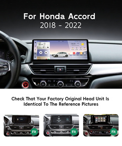 Radio Estéreo para Auto Android 14 de 12.3 Pulgadas para Honda Accord 10.ª Generación 2018-<span class=keywords><strong>2022</strong></span>, CarPlay, Navegación GPS, Pantalla Táctil, FM, AM, Bluetooth - Product Image 3