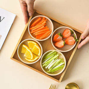 Plateaux en céramique japonaise, assiettes à dîner à <span class=keywords><strong>neuf</strong></span> compartiments, plats ronds pour condiments, plats pour sauces de <span class=keywords><strong>sushi</strong></span> et de cuisine japonaise - Product Image 3