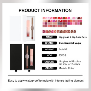 Set de Brillo Labial Mate y Delineador de Labios de Marca Privada MLM, Altamente Pigmentado, Resistente al Agua, Combo de Labios Mate, Kit de Maquillaje al por Mayor OEM - Product Image 6