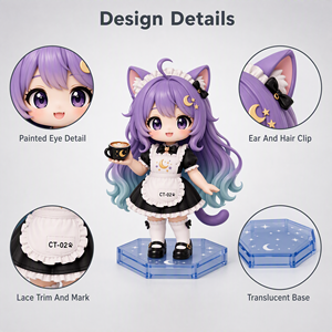 <span class=keywords><strong>Figurine</strong></span> de collection en PVC personnalisée, magnifique personnage de dessin animé, jouet OEM ODM non toxique, thème cinéma et télévision, vente en gros pour les boutiques de cadeaux - Product Image 2