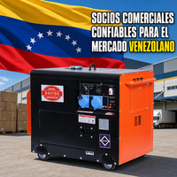 Générateur diesel super silencieux portable 5KW 6KW 5000W 6000W 220V 230V 380V 50Hz 60Hz 12V DC à démarrage électrique pour le camping