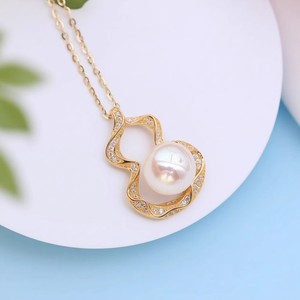 Pendentif en argent S925 31357DIY avec support vide pour perles rondes de 6 à 8 mm et nœud papillon, accessoires pour perles - Product Image 1