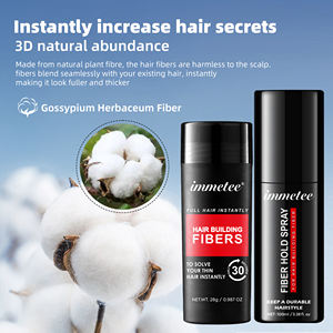 IMMETEE <span class=keywords><strong>Hair</strong></span> Fibers Styling <span class=keywords><strong>Hair</strong></span> Powder Spray Etiqueta privada <span class=keywords><strong>Hair</strong></span> Building Fiber con aplicador - Product Image 2