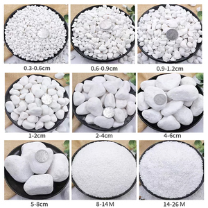 Ciottoli Bianchi Naturali per Giardini e Ville, Pietre Decorative per Paesaggistica Esterna, Pietre di Fiume Lavate - Product Image 4