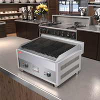 Comptoir électrique de gril de BBQ de roche de lave d'acier inoxydable de prix usine pour des approvisionnements d'hôtel et de restaurant