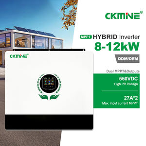 Onduleur solaire hybride en gros, double sortie MPPT, 12 kW, 12 kVA, 12 000 W, monophasé, hors réseau, pour système de stockage d'énergie domestique - Product Image 1