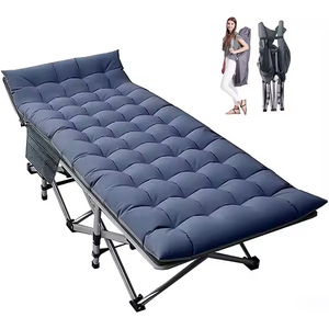 Letsgo daul-Layers 1200d Oxford xách tay Trọng lượng nhẹ vải gấp đi bộ đường dài ngủ trại giường với có thể tháo rời Nệm cắm trại cot - Product Image 1