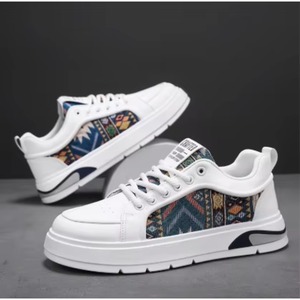 Chaussures de skate polyvalentes et tendance pour hommes 2025 avec semelle épaisse antidérapante, légères, pour le sport et les loisirs, doublure en cuir véritable - Product Image 3