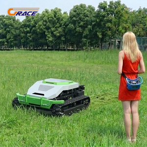 Tondeuse à gazon robotisée mini RC sur chenilles en caoutchouc, grande puissance, moteur de marque, la <span class=keywords><strong>moins</strong></span> chère au monde, pour jardin - Product Image 4