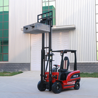 Chariot élévateur électrique Hongqian CPD-2 de bonne qualité et à bas prix, batterie au plomb-acide 48V, pneu plein, utilisation portable en intérieur/extérieur