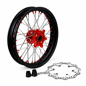 Ensemble de roues Supermoto de remplacement de 17 pouces pour motos <span class=keywords><strong>Yamaha</strong></span> YZ125 YZ250 YZ250F YZ450F WR250F WR450F 2001-<span class=keywords><strong>2016</strong></span> - Product Image 1