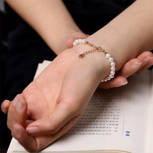 Zhizhen's Fashionable <b>Freshwater</b> <b>Pearl</b> <b>Bracelet</b> Small Gourd Fulu 14k Gold Package Portable Charm <b>Bracelet</b> New Product - Product Image 3