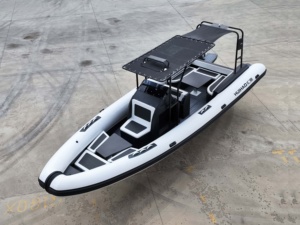 Barco de costilla deportiva Hypalon de PVC de 25 pies, inflable de lujo de <span class=keywords><strong>8</strong></span> <span class=keywords><strong>metros</strong></span> con certificación CE de aluminio, para deriva y Pesca - Product Image 6