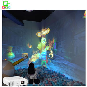 JIAQILE Equipo de Parque de Diversiones Infantil, Sistema de Juego de Proyección Interactiva Interior con Pantalla de 2x3m y Más de 60 <span class=keywords><strong>Juegos</strong></span> <span class=keywords><strong>para</strong></span> 1-25 Niños - Product Image 2