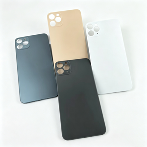 แผ่นปิดด้านหลังป้องกันรอยนิ้วมือสำหรับ iPhone 11 Pro Max ฝาครอบแบตเตอรี่พร้อมกระจก หลายสี ขายส่งจำนวนมาก - Product Image 4