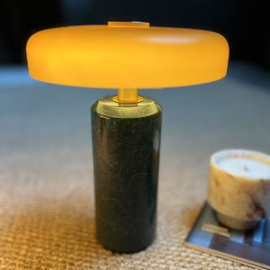 Lámpara de Mesa Inalámbrica Recargable con Base de Mármol, Decoración para el Hogar, Luz de Escritorio Táctil con Regulación de Intensidad, para Restaurante, Hotel, Dormitorio - Product Image 5
