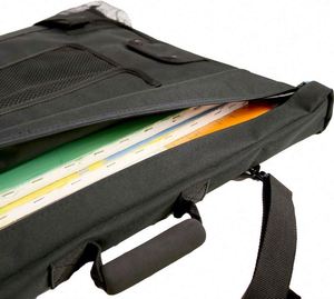 Free Sample Large Art Bag With Backpack Straps T-<b>Square</b> Sleeve Brush Holder Tube Holder and <b>Foam</b> Handle Art Backpack - Product Image 4
