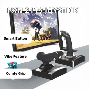 Ventouses pour joystick de simulateur de vol programmable PXN 2119 <span class=keywords><strong>Pro</strong></span> avec vibrations, pour un PC, filaire, ergonomique - Product Image 2