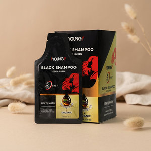 Shampoo colorant pour cheveux noir sans ammoniaque - Product Image 1