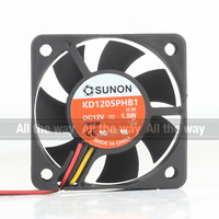 Kipas Pendingin Sunon 5V 24V 48V DC12V 1.5W AC EC 5015 50X50X15MM 5CM Maglev Frequency Converter Mute Tiga-kabel KD1205PHB1