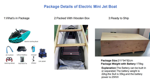 Havospark Personal Electric Mini <span class=keywords><strong>Jet</strong></span> Boat Fast Enclosed <span class=keywords><strong>Pleasure</strong></span> Watercraft con motor para uso en lagos y océanos - Product Image 4