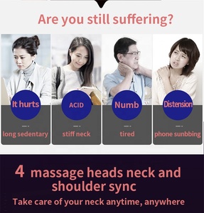 Wollet 5 Modes 9 Levels Smart Deep Tissue <span class=keywords><strong>Trigger</strong></span> 4 <span class=keywords><strong>Point</strong></span> Massage Intelligent Portable Cervical <span class=keywords><strong>Neck</strong></span> Massager mit Heat Cordless - Product Image 5