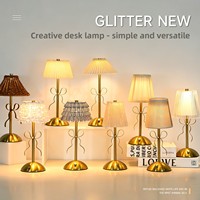 Lámpara de Mesa de Estilo Nórdico Moderno, Ligera y de Lujo, con Lazo, para Decoración de Dormitorio o Sala de Estar, Centro de Mesa Femenino