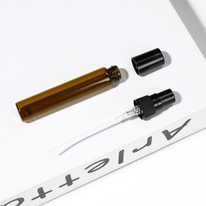 Atomizador de Perfume Pequeño <span class=keywords><strong>Millan</strong></span> de 2ml/3ml/5ml/10ml, Frasco de Vidrio Ámbar Sellado, Botella de Muestra Serigrafiada - Product Image 2