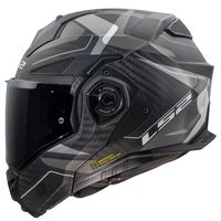Casco Integral de Motocicleta ADVANTX FF901 Original para Hombre, de Fibra de Carbono, con Doble Visor y Cierre de Aguja, Nuevo