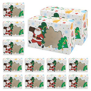 Caja <span class=keywords><strong>de</strong></span> regalo plegable <span class=keywords><strong>de</strong></span> <span class=keywords><strong>cartón</strong></span> reciclado ecológico blanco <span class=keywords><strong>para</strong></span> dulces <span class=keywords><strong>de</strong></span> Navidad calcetines <span class=keywords><strong>de</strong></span> repostería <span class=keywords><strong>para</strong></span> <span class=keywords><strong>Amazon</strong></span> Mater reciclado transfronterizo - Product Image 3