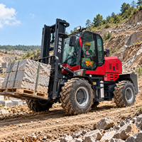 Chariot élévateur diesel KBD de haute qualité 3, 4 et 5 tonnes, prix usine, tout-terrain pour usage intérieur, moteur diesel