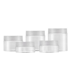 Clear Pet Cream <b>Jar</b> 50G Round Screw Cap Cosmetic Packaging Container - Product Image 3