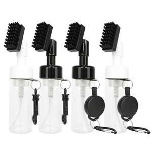 <b>Golf</b> Club Cleaning Brush Transparent Spray Bottle With Brush And Retractable Carabiner Portable <b>Golf</b> Accessories - Product Image 1