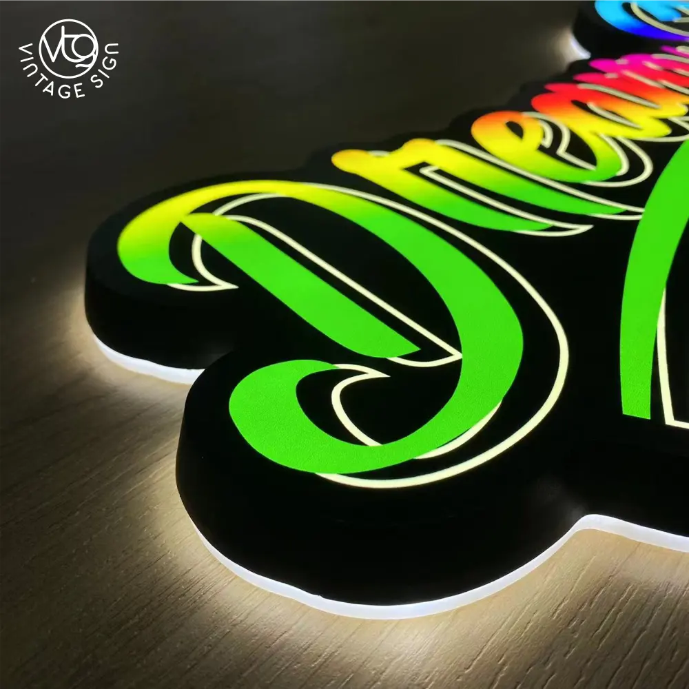 Pubblicità a parete per esterni impermeabile Led 3D Logo Light Box Sign acrilico Led Light Box Logo