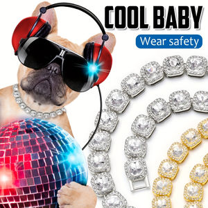 सुरक्षित बकल के साथ कुत्तों और बिल्लियों के लिए स्पार्कलिंग क्रिस्टल डॉग कॉलर - Product Image 4