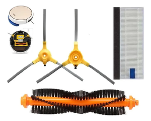 Cepillo Principal, Cepillo Lateral y Filtro HEPA Compatibles con las Aspiradoras Robóticas <span class=keywords><strong>Ropo</strong></span> Pet, <span class=keywords><strong>Ropo</strong></span> Smart, <span class=keywords><strong>Ropo</strong></span> Smart1,2, Isweep X3, Repuestos - Product Image 1