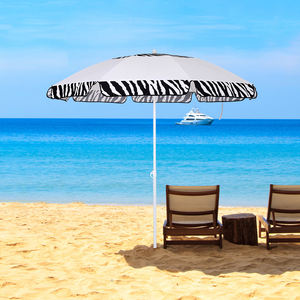 Высококачественный компактный кружевной пляжный зонт, современный дизайн, печатный Солнечный зонт для пляжного парка и ресторана, сделано в Китае - Product Image 2