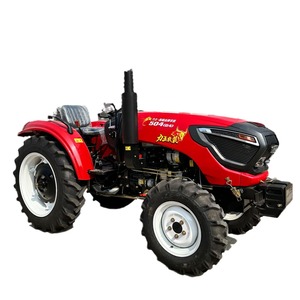 รถแทรกเตอร์ล้อเล็กซิออน ขับเคลื่อน 4 ล้อ ระบบเกียร์ รถไถนา สีแดง - Product Image 5
